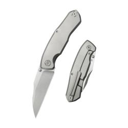 Couteau Pliant KB Mantra Lame Acier M390 Manche Titane Gris Framelock KUB459A