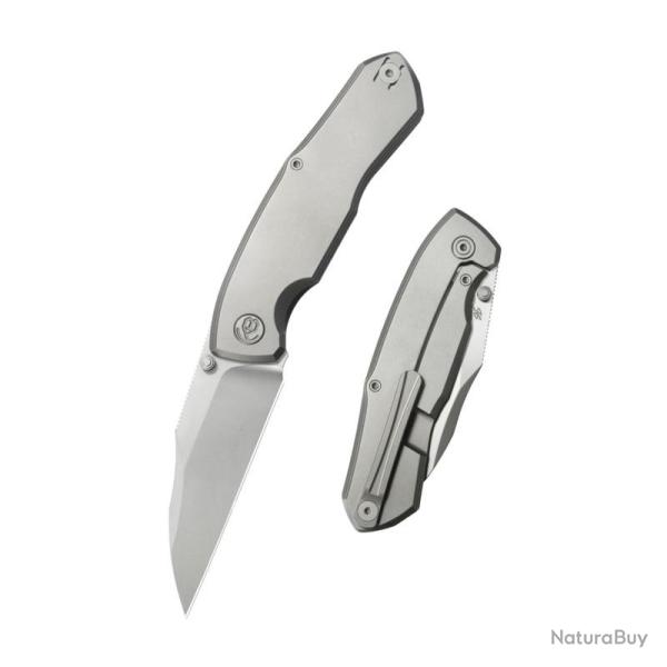 Couteau Pliant KB Mantra Lame Acier M390 Manche Titane Gris Framelock KUB459A