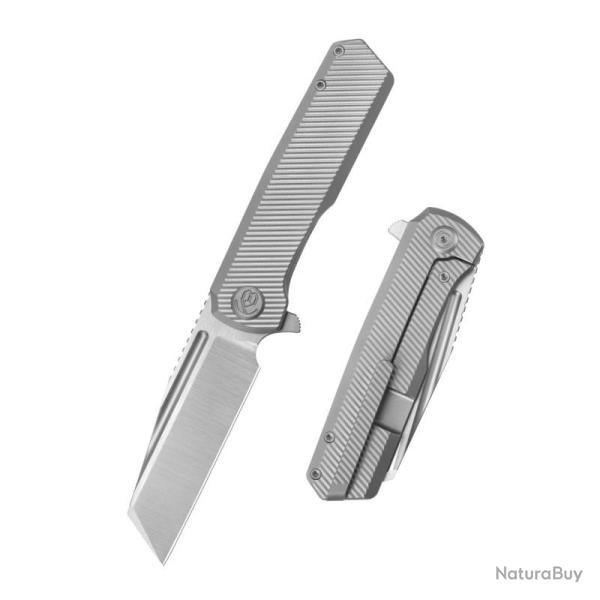 Couteau Pliant KB Nexus Lame Acier M390 Manche Titane Gris Framelock KUB442A