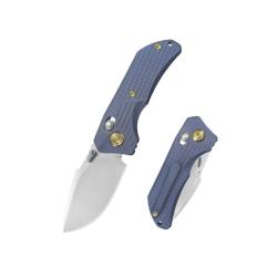 Couteau Pliant KB Jarpen Lame Acier CPM S90V Manche Titane Bleu Crossbar Lock KUB415E