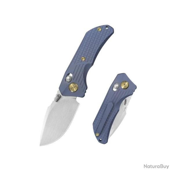 Couteau Pliant KB Jarpen Lame Acier CPM S90V Manche Titane Bleu Crossbar Lock KUB415E