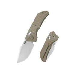Couteau Pliant KB Jarpen Lame Acier CPM S90V Manche Titane Bronze Crossbar Lock KUB415D
