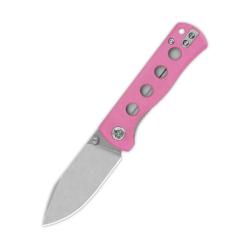 Couteau QSP Canary Lame Acier 14C28N Manche G10 Rose Linerlock QS150H1