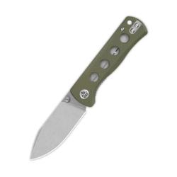 Couteau QSP Canary Lame Acier 14C28N Manche G10 Olive Linerlock QS150F1