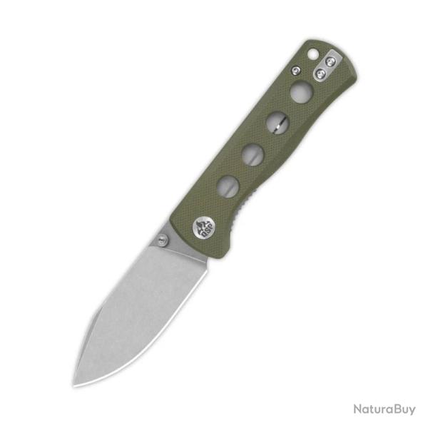 Couteau QSP Canary Lame Acier 14C28N Manche G10 Olive Linerlock QS150F1