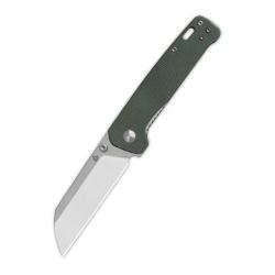 Couteau QSP Penguin V2 Lame Acier D2 Two-Tone Manche Micarta Vert Linerlock QS130V2C1