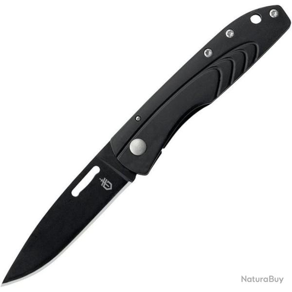 Couteau Pliant Gerber STL 2.0 Framelock Lame Acier 7Cr17MoV Manche Acier Inoxydable Noir G1074143