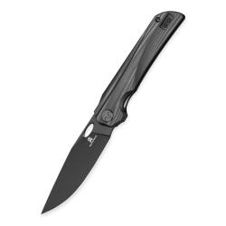 Couteau Pliant Bestechman Smuga Lame Acier AEB-L Manche G10 Noir Liner Lock BTKMK22E