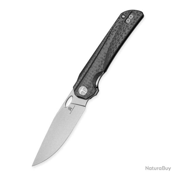 Couteau Pliant Bestechman Smuga Lame Acier AEB-L Manche G10 Noir/Carbone Liner Lock BTKMK22A
