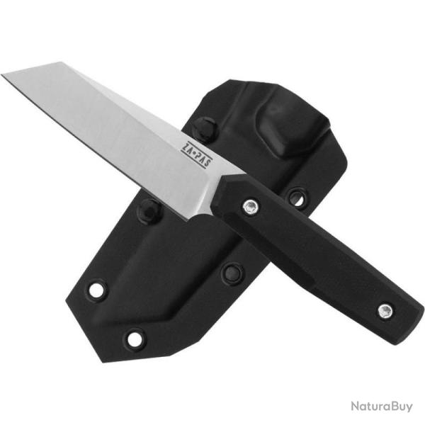 Couteau Fixe GEO Zapas Lame Acier D2 Manche G10 Noir Housse Kydex noire Pologne ZPKGEOSGBK