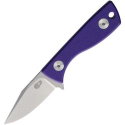 Couteau Fixe Auxiliary Runt Deadhead Lame Acier 14C28N Manche G10 Violet Housse Kydex AUX011PPL