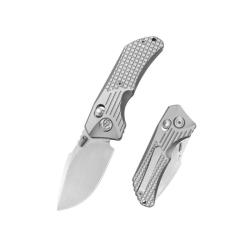 Couteau Pliant KB Jarpen Lame Acier CPM S90V Manche Titane Gris Crossbar Lock KUB415A