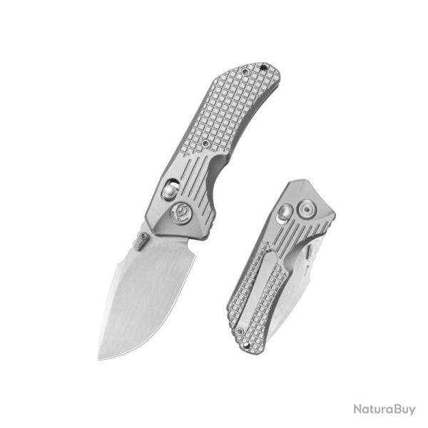 Couteau Pliant KB Jarpen Lame Acier CPM S90V Manche Titane Gris Crossbar Lock KUB415A