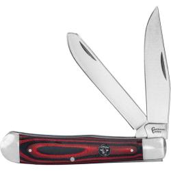 Couteau Cattleman's Cutlery Cowhand Trapper Red Manche G10 Rouge Slipjoint CC0002GRD