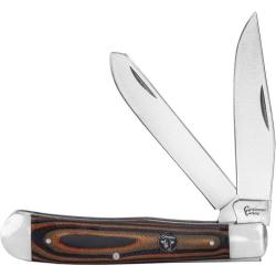 Couteau Cattleman's Cutlery Cowhand Trapper Brown Manche G10 Marron Slipjoint CC0002GBN