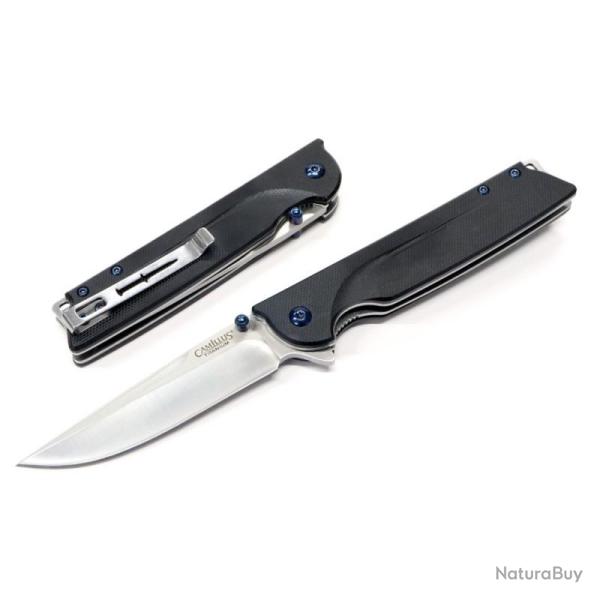Couteau Pliant Camillus Keto Lame Acier 420 Manche G10 Linerlock Flipper CM19392