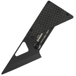 Couteau Daggerr CardKnife Lame Acier VG-10 Manche Titane Carbon Fiber Noir Frame Lock DGRCRDKNFBK
