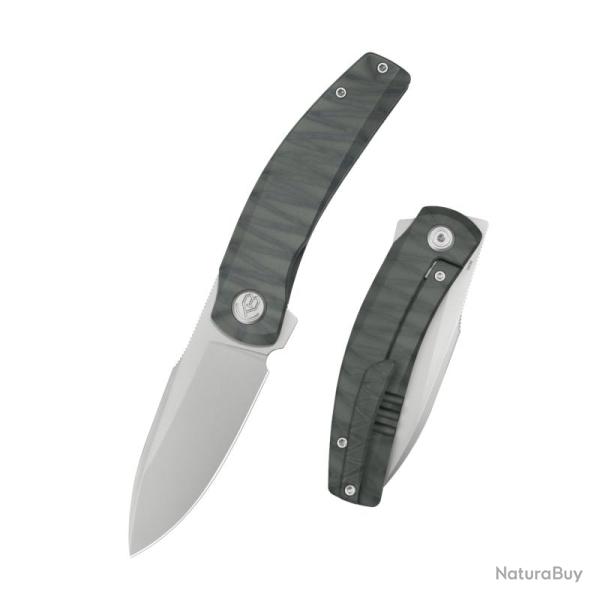 Couteau Pliant KB Taurus Lame Acier M390 Manche Titane Flamme Framelock KUB418B