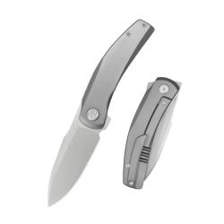Couteau Pliant KB Taurus Lame Acier M390 Manche Titane Gris Framelock KUB418A