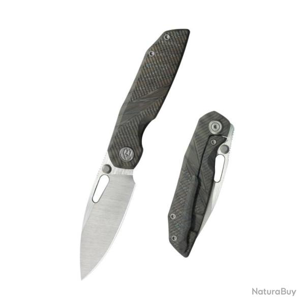 Couteau Pliant KB Sear Lame Acier CPM S90V Manche Titane Flamme Framelock KUB457B