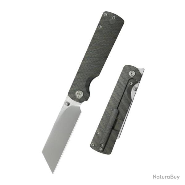 Couteau Pliant KB Get Some Lame Acier M390 Manche Titane Flamme Framelock KUB445B