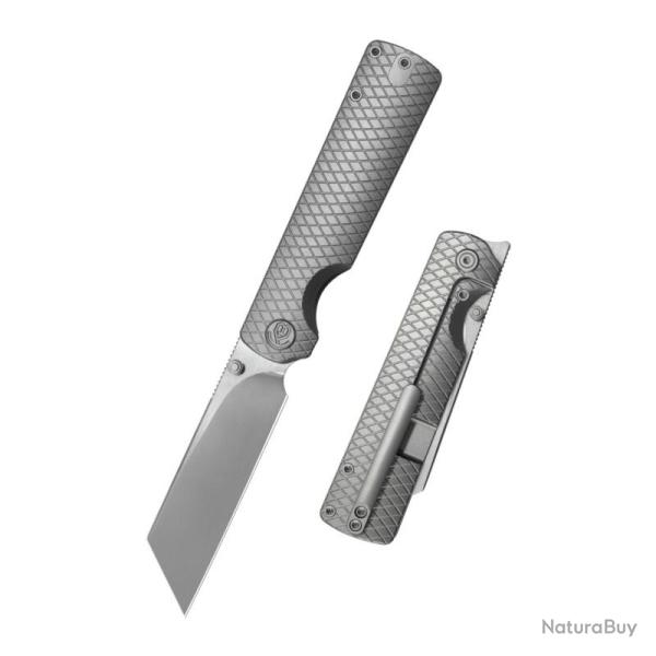 Couteau Pliant KB Get Some Lame Acier M390 Manche Titane Gris Framelock KUB445A