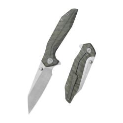Couteau Pliant KB Nova Lame Acier M390 Manche Titane Flamme Framelock KUB495B