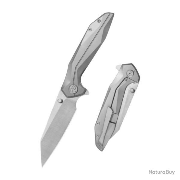 Couteau Pliant KB Nova Lame Acier M390 Manche Titane Gris Framelock KUB495A