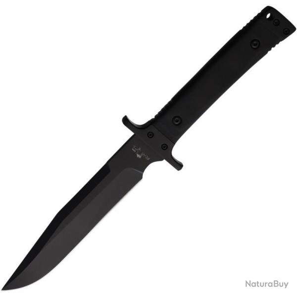 Couteau Fixe Bear Ops Bear Tac III Lame Acier D2 Manche G10 Noir Housse Balistique BC900B4B