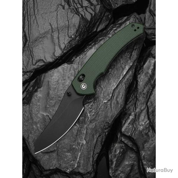 Couteau Pliant Civivi Sixgill Lame Acier Nitro-V Manche Micarta Canvas Crossbar Lock CIVC240503