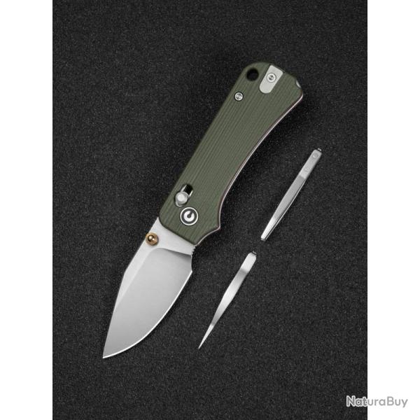 Couteau Pliant Civivi Baby Banter 2-TG Lame Acier 14C28N Manche G10 Crossbar Lock CIVC240741