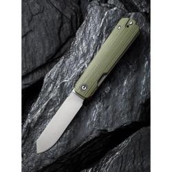 Couteau Pliant Civivi Sendy Lame Acier Nitro-V Manche G10 Vert Rouge Frais&eacute; Linerlock CIVC21004B1