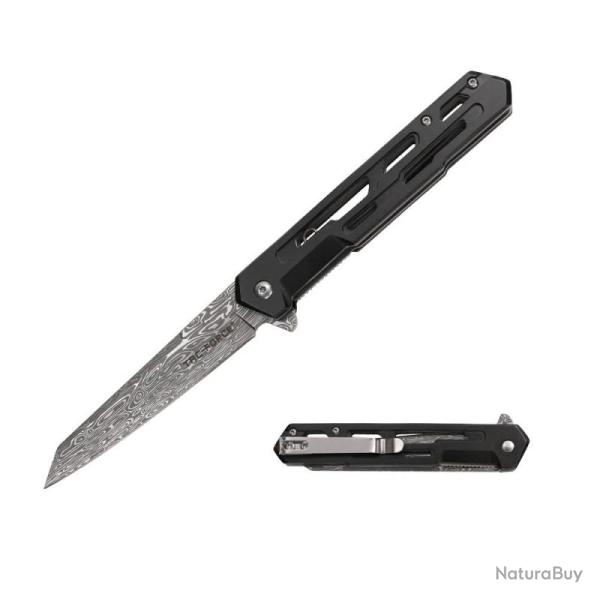 Couteau Pliant Tac Force TF-2010BK Lame Acier 3Cr13MoV Manche Aluminium Noir Liner Lock TF2010BK