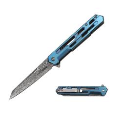 Couteau Pliant Tac Force TF-2010BL Lame Acier 3Cr13MoV Manche Aluminium Bleu Liner Lock TF2010BL