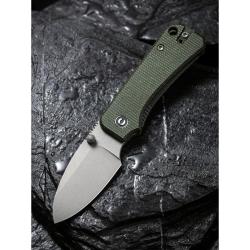 Couteau Pliant Civivi Baby Banter Lame Acier Nitro-V Manche Micarta Vert Linerlock CIVC19068SB1