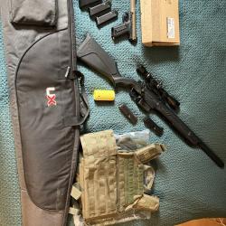 LOT : SNIPE TYPE VSR10 , AAP01 , GRENADE ET VESTE