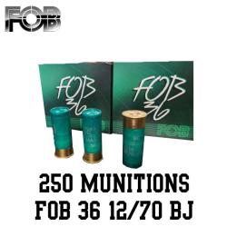 250 Cartouches FOB 36 calibre 12/70 36 gr bourre jupe 6