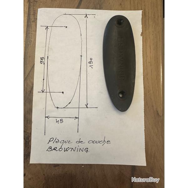 Plaque de couche Browning
