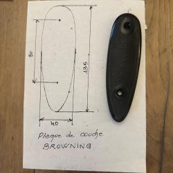 Plaque de couche browning x2