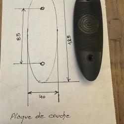 Plaque de couche Manu arme