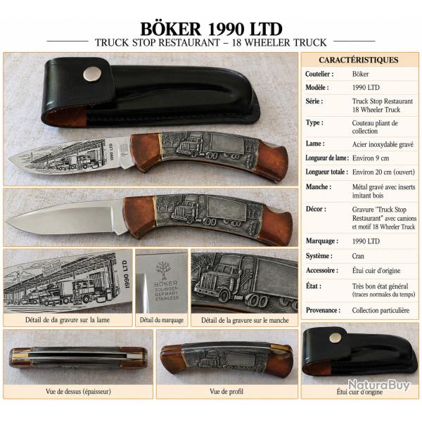 B�KER 1990 LTD - COUTEAU DE COLLECTION - �DITION LIMIT�E 2450/7500