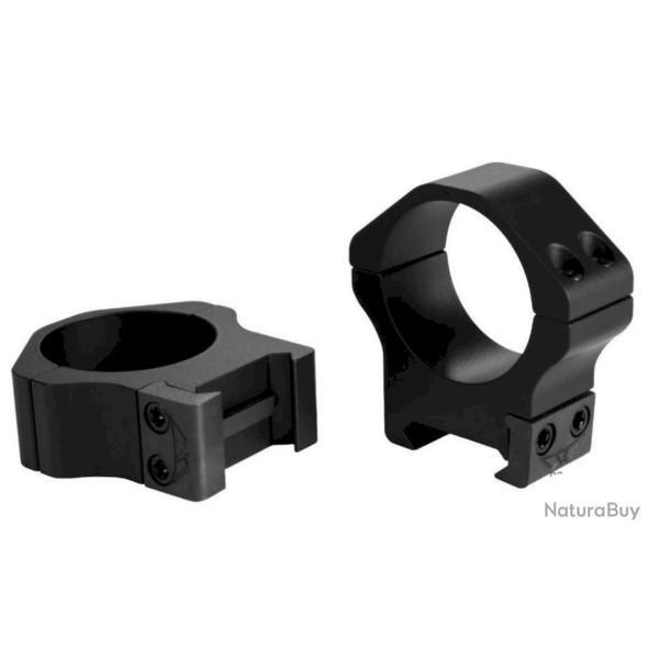 Colliers Warne maxima horizontal acier dia.30 pour rail de 21 mm picatinny/weaver haut