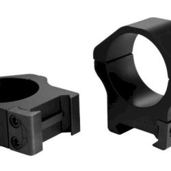 Colliers Warne maxima horizontal acier dia.30 pour rail de 21 mm picatinny/weaver medium