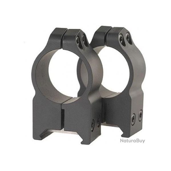 Colliers fixe Warne acier dia.30 pour rail de 21 mm picatinny/weaver vertical bas
