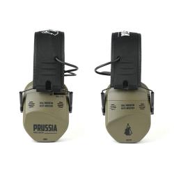 casque prussia Electronic Shooting Earmuffs - Dual Microphone & Gel Pads anti-bruit
