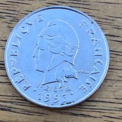 Monnaie, Polyn&eacute;sie fran&ccedil;aise, 10 Francs, FRANCE 1993