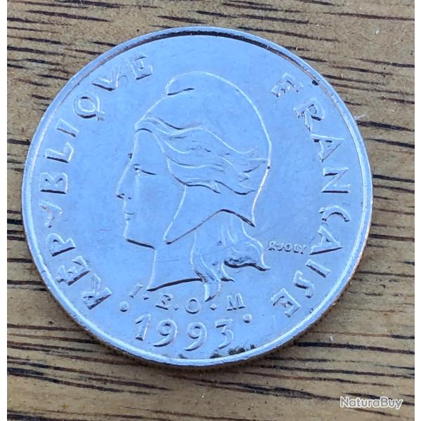 Monnaie, Polyn�sie fran�aise, 10 Francs, FRANCE 1993