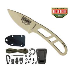 Couteau ESEE Candiru Kit de Survie Lame Acier 1095 Manche Squelette &Eacute;tui Rigide ESCANDTKIT