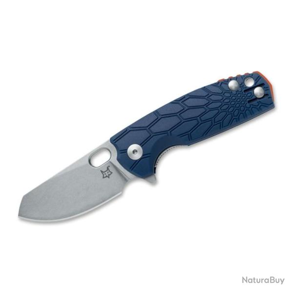 Couteau Pliant Fox Baby Core Lame Acier N690Co Manche FRN Bleu Linerlock Italie FOX608BL