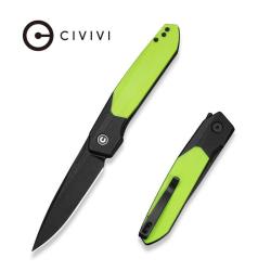 Couteau Pliant Civivi Brr15 Light Lame Acier Nitro-V Manche G10 Noir/Vert liner lock CIVC250632